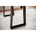 Miniatyrbillede 5 af 11: Rootz Modern Design Kontorbord - Bord i massivt træ - Trækant - Trapezformede metalben - Håndlavet - Akacietræ - 118 cm x 41 cm x 76,5 cm