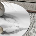 Miniatyrbillede 8 af 10: Rootz 2 -stykke sæt Round Side Bord - Sofaborde - Marmorudseende - Dobbelt lagerplads - Ø45 x 55H CM & Ø40 X 50,5 timer cm