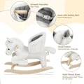 Miniatyrbillede 3 af 7: Rootz gyngehest - Toddler Rocker - Ride-on-legetøj til børn - Forbedret balance, kompromisløs sikkerhed, komfortabelt design - Plys og træ - 70 cm x 5
