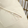 Miniatyrbillede 5 af 5: Rootz Rattan Look kurvestol - Bløde sædehynder - Aluminiumsstel - Khaki + Beige - 105 x 97 x 150 cm