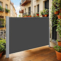 Miniatyrbillede 2 af 5: Rootz Side Awnle - Udtrækkelig Sun Shade - Privatlivsskærm - Rust Resistant - 200 cm x 300 cm - Ideel til udendørs & poolside