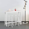Miniatyrbillede 2 af 8: Rootz Modern Barbord og Taburet Sæt - Pub Bord Sæt - Spisebordssæt i bordhøjde - Robust metalstel - Ridsefast - Nem at rengøre - 120 cm x 40 cm (bord)