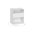 Miniatyrbillede 1 af 6: Rootz sengebord med opladningsfunktion - Natbord - Skuffe - Mat hvid - Spånplademateriale - 35 cm x 45 cm x 58,3 cm - 11,6 kg