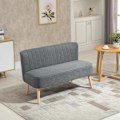 Miniatyrbillede 2 af 7: Rootz Sofa - Sofasæde - 2-personers Sofa - Lounge Sofa - Lysegrå - 117 x 56,5 x 77 cm