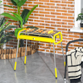 Miniatyrbillede 2 af 7: Rootz Kulgrill - Foldegrill - Kulskål - 2 X Grillstativ - Grillplade - Aftagelig skål - Rustfrit stål - Gul - 85 X 43 X 72 Cm