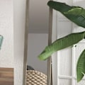 Miniatyrbild 9 av 11: Rootz Ståspegel - Inklusive väggmontering - Golvspegel - Trälook - Väggspegel - Inramad spegel - MDF-glas - Grå - 37 cm x 40 cm x 155 cm