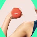 Miniatyrbild 3 av 5: Rootz Dumbell Set - Free Wights - Träningsvikter - Hållbar neoprenbeläggning - 13,5 cm x 6,5 cm x 9 cm - Orange - 2 x 1 kg
