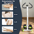 Miniatyrbild 7 av 10: Rootz Stepper - Träningsmaskin för underkropp - Stegmaskin - Calories Burned Counter - Stålram - 55cm x 44cm x 108cm