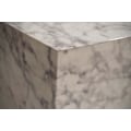 Miniatyrbillede 6 af 7: Rootz Elegant Sofabord - Sidebord - Marmorlook - Hvid - Opbevaringsområde - Sidebord - 40cm x 40cm x 45cm