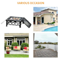 Miniatyrbillede 6 af 11: Rootz 3-in-1 Fire Pit - Fire Pit with Spark Guard - Grill Grate - Ice Bucket - Garden - BBQ - Black 76 x 76 x 47 cm