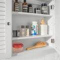 Miniatyrbild 4 av 6: Rootz badrumsväggspegelskåp- Väggmonterat badrumsskåp- spegelskåp- förvaringsskåp- vit