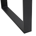 Miniatyrbillede 4 af 5: Rootz bordbensæt - 2 stålben - Forborede huller - Industrielt design - Stål - Sort - 60L x 8W x 72H cm