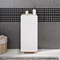 Pikkukuva 4 / 7: Rootz Bathroom Cabinet - Storage Unit - Washroom Furniture - Vanity Stand - Towel Holder - Restroom Organizer - Bath Rack - White Gloss and Artisan Oa
