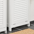 Miniatyrbillede 9 af 9: Rootz Højt badeværelsesskab med udfoldelig vaskepose - Linnedskab - Opbevaringshylde - Justerbar hylde - Anti-tip-enhed - Hvid - 40 cm x 170 cm x 38 c