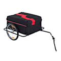Miniatyrbillede 3 af 11: Rootz transporttrailere til cykler - rød, sort - stof, stål - 55,12 cm x 34,65 cm x 23,62 cm