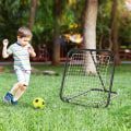 Miniatyrbild 2 av 11: Rootz Rebounder Net - Fotboll Rebounder Net - Vikbart Kickback Goal - Rebound Wall Net - Justerbart - Svart - 78 x 84 x 65-78 cm