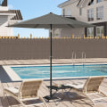 Pikkukuva 2 / 7: Rootz Premium Outdoor Aurinkovarjo - Puutarhasateenvarjo - Aurinkosuoja - UV-suoja - Vedenpitävä - Säädettävä - Ø 270 x 236 cm
