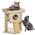 Miniatyrbild 10 av 10: Rootz PawHut Cat Scratching Post - Cat Play Station - Cat Rest Station - Ultimate Play - Kloslipning - Högkvalitativ konstruktion - 40W x 40D x 57H cm