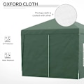 Miniatyrbillede 6 af 11: Rootz Camping Gazebo - Bryllupsfest - Baldakintelttelt - Pop Up Gazebo - Bæretaske - Vinduer - Stålramme - Grøn - 2,95 x 2,95 m x 2,58 m