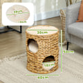 Miniatyrbillede 3 af 11: Rootz Scratching Barrel Cat Tower - Cat Condo - Cat Tree - Cosy Caves - 40 cm x 50 cm x 22 cm - Ideel til katte op til 3,5 kg