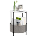Miniatyrbillede 1 af 10: Rootz Round Side Bord - Sofabord - Bedtbord - Elegant design - 44 cm x 44 cm x 56 cm