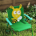 Miniatyrbild 8 av 11: Rootz Children's Garden Furniture Set - Barnstolar - Bordset - Portable & Foldble - 49,5 cm Ø Tabell, 36,5 cm x 38,5 cm Stol - Bee Design