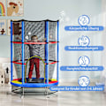 Miniatyrbillede 4 af 11: Rootz Children's Trampoline - Kids Jumper - Safety Bouncer - Endless Bouncy Fun - Steel Frame, Ø140x160cm