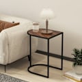 Miniatyrbillede 9 af 10: Rootz 2 -stykke sofabord sæt - sideborde - natkonsoller - metalramme - rumbesparende - 45x38x58 cm & 41x32x52cm