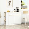 Miniatyrbillede 2 af 9: Rootz skænk - Buffetskab - Opbevaringsenhed - Rigelig opbevaring - Justerbar hylde - Nem at rengøre - 110L x 29,5W x 82H cm - Spånplade