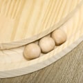 Miniatyrbillede 4 af 4: Rootz Interactive Cat Toy - Ridseoverflade - Oval marmorbane - Fyrretræ - Naturlig + Kaffe - 39,5 x 32,5 x 14,5 cm