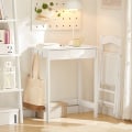 Miniatyrbillede 2 af 7: Rootz Modern Desk - Computerbord - Toiletbord - Kompakt design - Opbevaringsskuffe - Sidekroge - MDF-konstruktion - 60cm x 76cm x 40cm