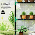 Pikkukuva 4 / 11: Rootz Walk -in Greenhouse, jossa hyllyt - mini -Greenhouse - UV -resistentti - Optimaalinen ilmanvaihto - 143L x 74B X 190H CM