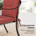 Miniatyrbild 6 av 10: Rootz 4 -styckesstolkudde - stolkudde - utomhusdyna - UV -resistent - 108 cm x 50 cm x 5 cm