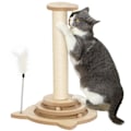 Miniatyrbillede 10 af 11: Rootz Cat Scratching Post - Sisal Scratch Tower - Play Ball Track - Underholdende 4 -i -1 design - 32 cm x 32 cm x 49 cm