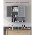 Miniatyrbillede 3 af 7: Rootz Badeværelsesskab - Opbevaringsenhed - Organizer - MDF-konstruktion - Mystical Grey - 30cm x 30cm x 82cm - Letvægts - Robust - Nem montering
