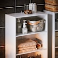 Pikkukuva 7 / 9: Rootz korkea kylpyhuonekaappi - säilytyskaappi - MDF -kaappi - tilaa säästävä muotoilu - 60x171x37cm