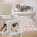 Pikkukuva 3 / 6: Rootz Ultimate Cat Tree - Suuri alusta - naarmuuntuminen - Pehmo ja sisal - 48,1 x 48,1 x 96,1 cm