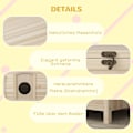 Miniatyrbild 6 av 11: Rootz Small Pet House - Cat Shelter - Dwarf Rabbit Abode - Foldbar Wood - 78cm x 51 cm x 62 cm
