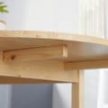 Miniatyrbillede 5 af 6: Rootz Foldbart ovalt spisebord - Rumbesparende bord - Solid træbord - Optimer plads - 140L x 70b x 75 timer cm