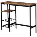 Miniatyrbillede 4 af 5: Rootz Bar bord - Vinglasholder - Industriel - Brun / Sort - 110 x 40 x 90 cm (LxBxH)