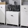 Pikkukuva 3 / 9: Rootz kylpyhuoneen alaosakaappi - Säilytysyksikkö - Järjestäjä - MDF PB -rakenne - Säädettävä hylly - Naamiot - 60x60x35cm - Helppo koota
