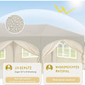 Miniatyrbillede 5 af 10: Rootz Havepavillon 3x6m - Udendørs baldakin - Pop-up telt - UV-beskyttelse - Vandafvisende - 250-254-258cm - Komplet tilbehør