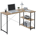 Miniatyrbillede 1 af 3: Rootz L-formet hjørneskrivebord - Kontorbord - Spillebord - Rigelig arbejdsplads - Integreret opbevaring - Robust konstruktion - 120 cm x 71,5 cm x 74