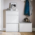 Miniatyrbild 2 av 10: Rootz Shoe Tipper Cabinet - Skoställ - Skoförvaringsorganisator - Mångsidig förvaring - Enkel montering - Slitstarkt MDF-material - 61cm x 100cm x 26c