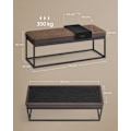 Miniatyrbillede 4 af 5: Rootz Opbevaringsbænk i imiteret læder - Osmannisk bænk - Soveværelsessæde - Pladsbesparende - 120 cm x 40 cm x 45 cm