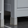 Miniatyrbillede 8 af 10: Rootz Vask Underskab - Håndvaskstativ - Badeværelsesvask - Rummelig opbevaring - Fugtbeskyttelse - Nem montering - 60 cm x 60 cm x 30 cm - Stålgrå