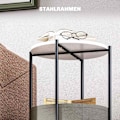 Miniatyrbillede 5 af 10: Rootz Round Side Bord - Sofabord - Bedtbord - Elegant design - 44 cm x 44 cm x 56 cm