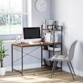 Pikkukuva 2 / 10: Rootz Computer Workstation - Computer Table - Work Table - Office Table - Desk With Shelf - Black - 120x64x121cm