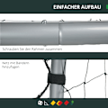 Pikkukuva 4 / 10: Rootz Soccer maalisetti - Kannettava jalkapalloverkko - Säänkestävä jalkapalloverkko - Tukeva teräsrunko - Helppo koota - 240cm x 85cm x 160cm