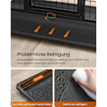 Miniatyrbillede 6 af 6: Rootz Heavy-Duty Hundebur - Blæk sort - Stål - Rummelig - 139 cm x 79 cm x 87 cm